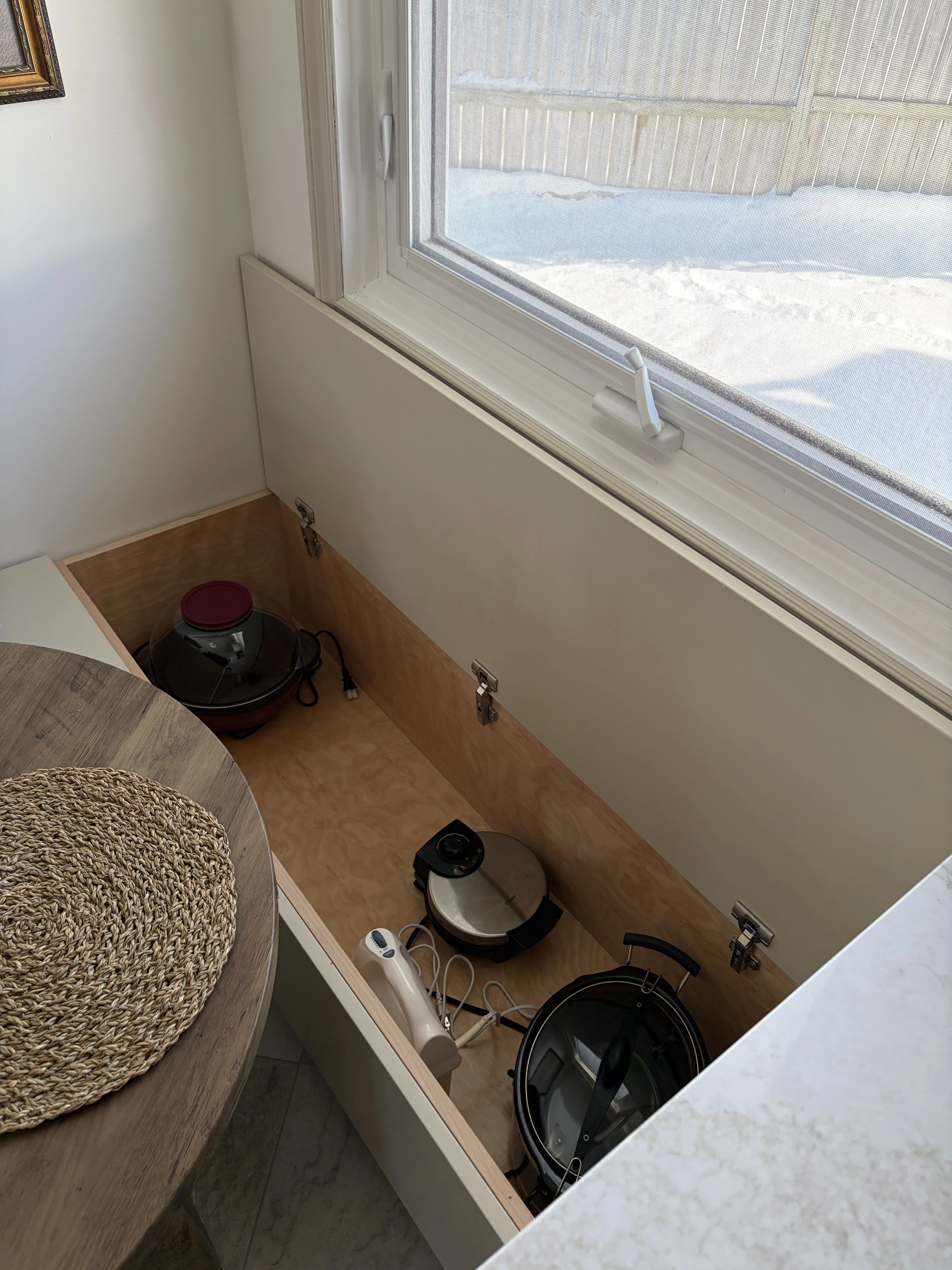 Built-in shelving